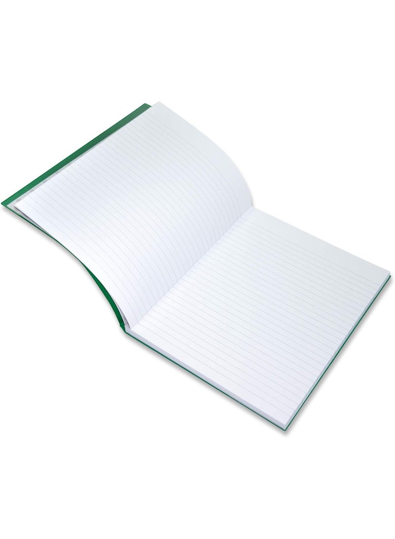 FIS PVC Cover Notebooks, 10x8 Inches, Single Ruled, Glued Binding, 96 Sheets, 2 Quire, Pack of 5, Green PVC Cover | Exercise Books for School, College, Home & Office - FSNB10X82QPVCGR - Image 3